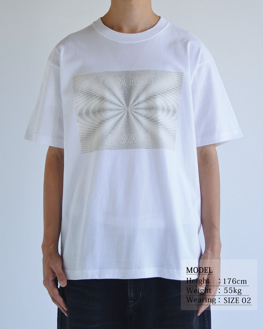 ANACHRONORM ソニックフォーム プリント 半袖Tシャツ ホワイト | 90年代 音楽カルチャー 音波 グラフィック コットン100%