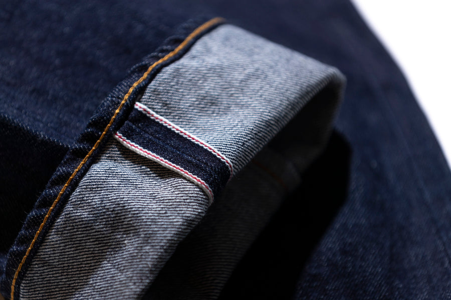 ANACHRONORM NM-5P02 ベーシック スリムジーンズ TYPE-γ インディゴ ワンウォッシュ | 13.5oz セルビッチデニム ナチュラルインディゴ ロープ染色 力織機 赤シングルステッチ 日本製