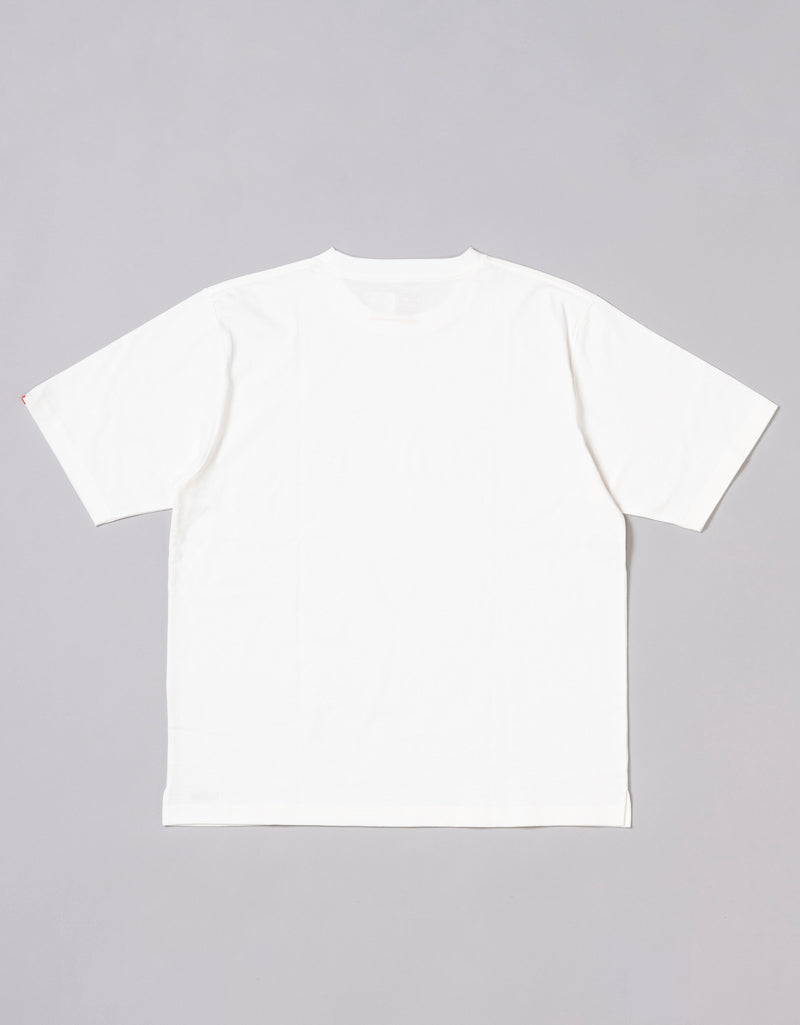 ANACHRONORM ANSE サイドベンツ ショートスリーブTシャツ ホワイト | 18/1 COTTON USA認証 米綿 ANACHRONORMオリジナルファブリック リジット サステナブル